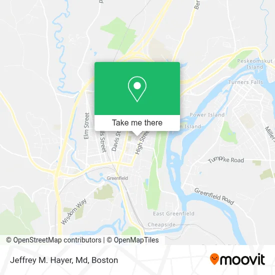 Jeffrey M. Hayer, Md map