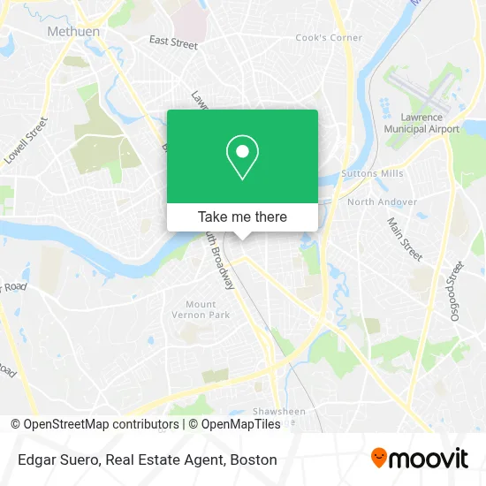 Edgar Suero, Real Estate Agent map