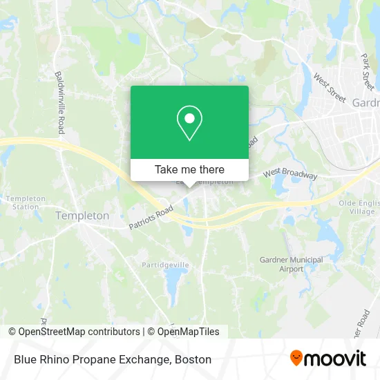 Blue Rhino Propane Exchange map