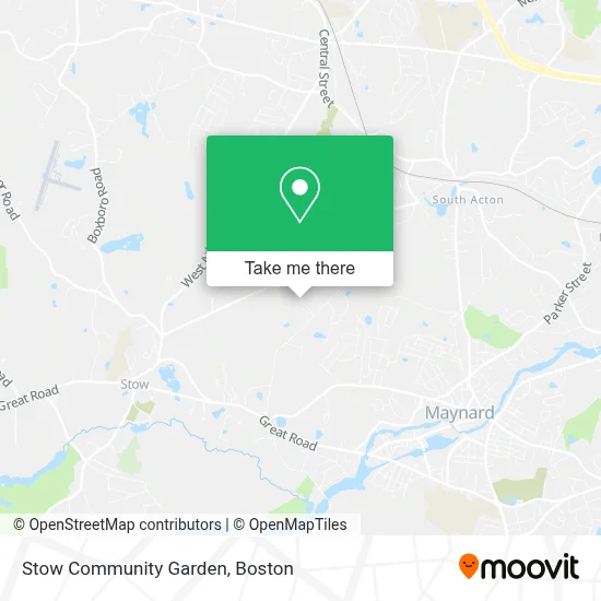 Stow Community Garden map