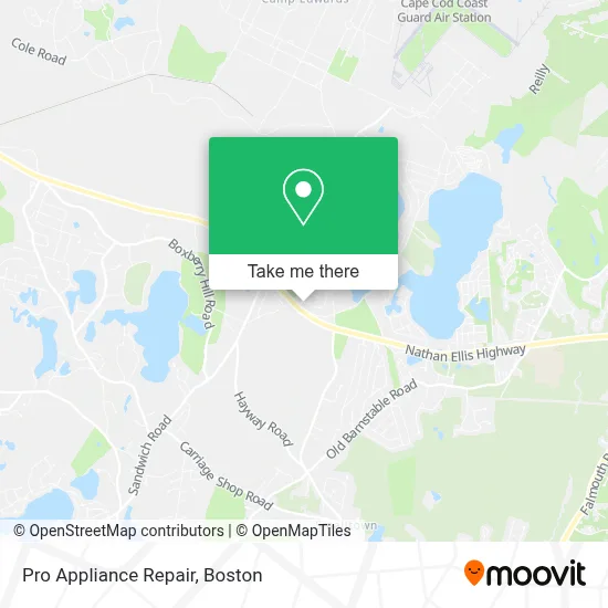 Pro Appliance Repair map