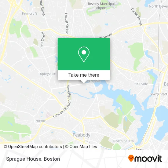 Sprague House map