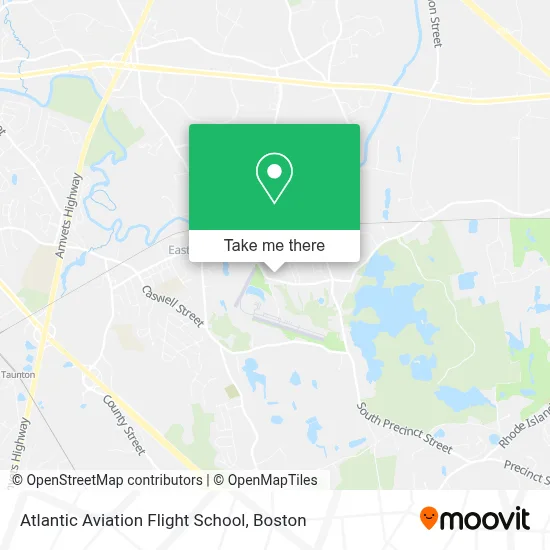 Atlantic Aviation Flight School map