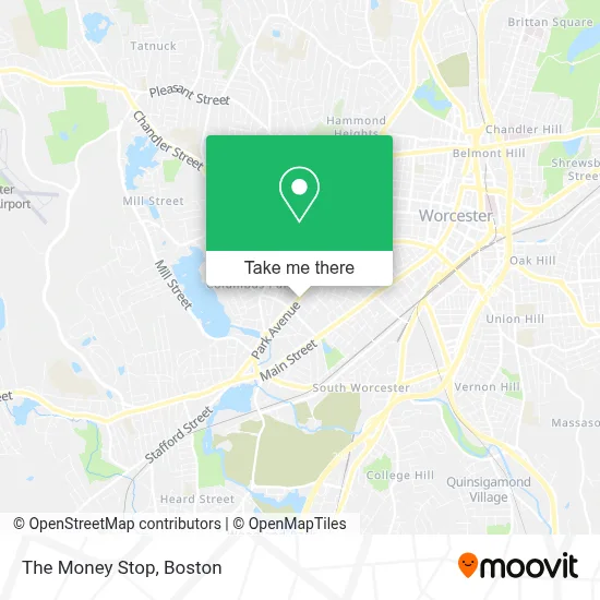 The Money Stop map