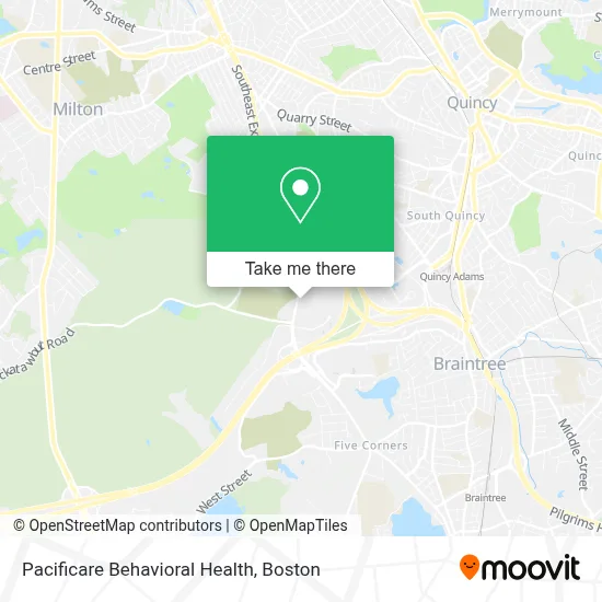 Pacificare Behavioral Health map