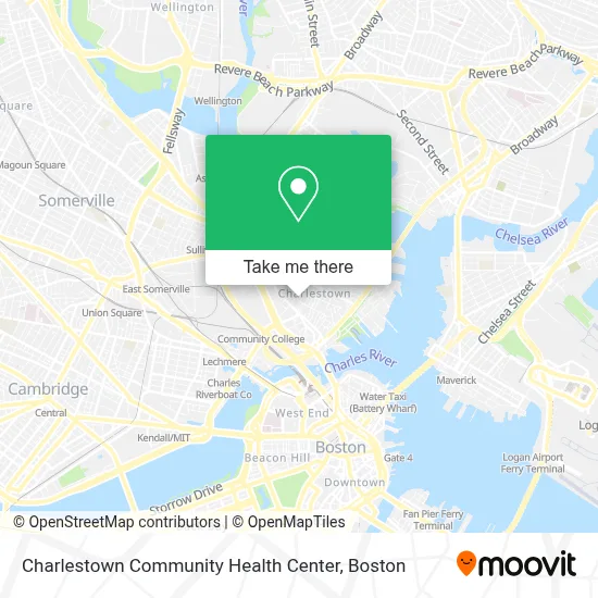 Charlestown Community Health Center map