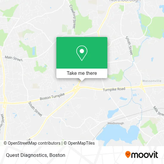 Quest Diagnostics map