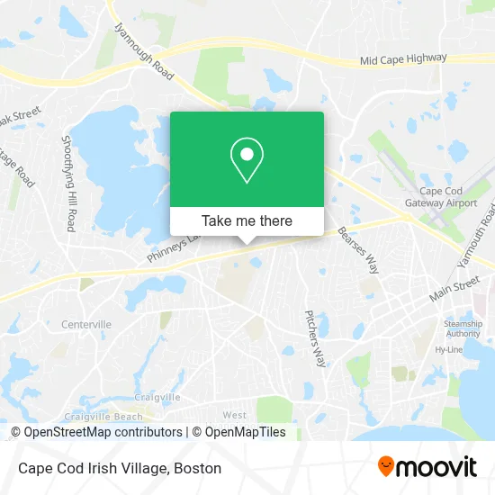 Cape Cod Irish Village map
