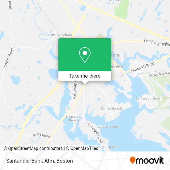 Santander Bank Atm map