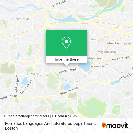 Romance Languages And Literatures Department map