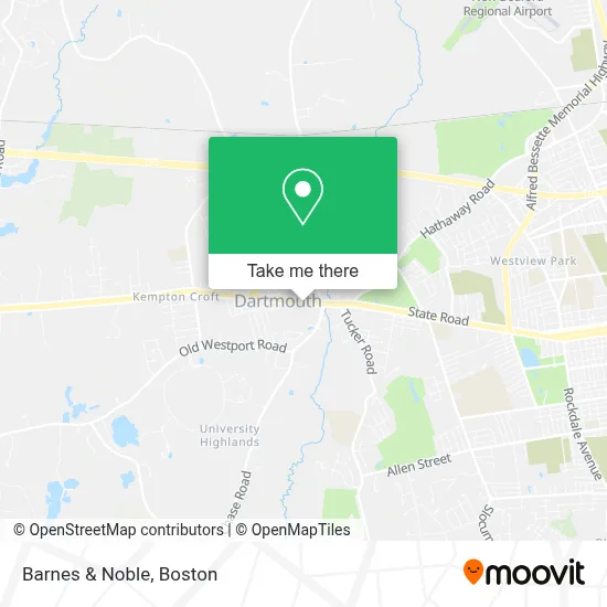 Barnes & Noble map
