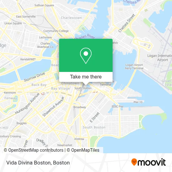 Vida Divina Boston map