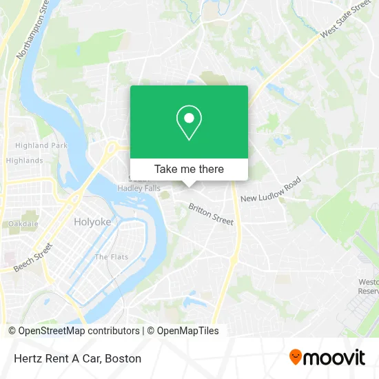 Hertz Rent A Car map