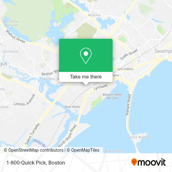 1-800-Quick Pick map
