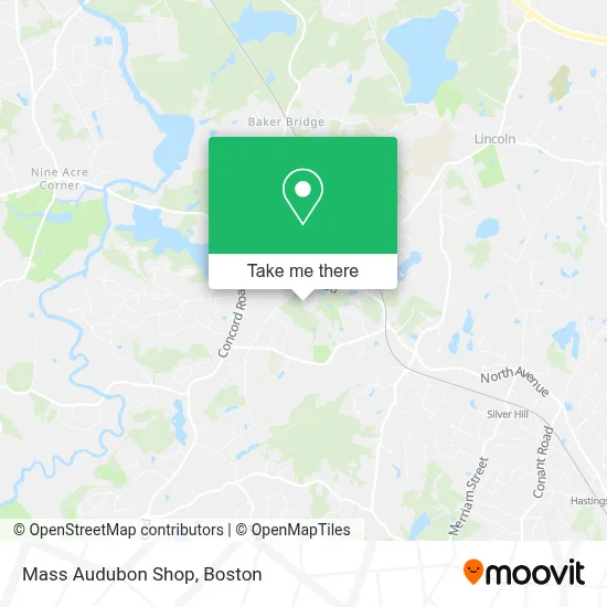 Mass Audubon Shop map
