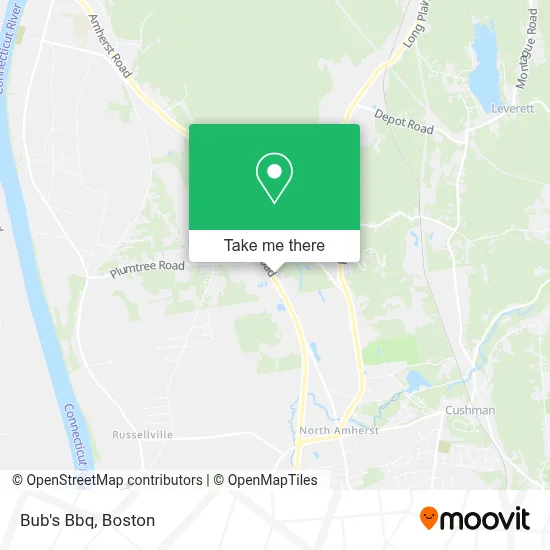 Bub's Bbq map