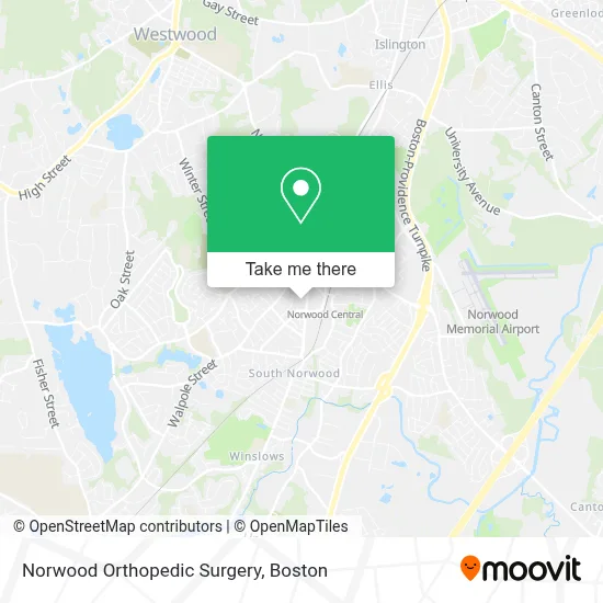 Norwood Orthopedic Surgery map