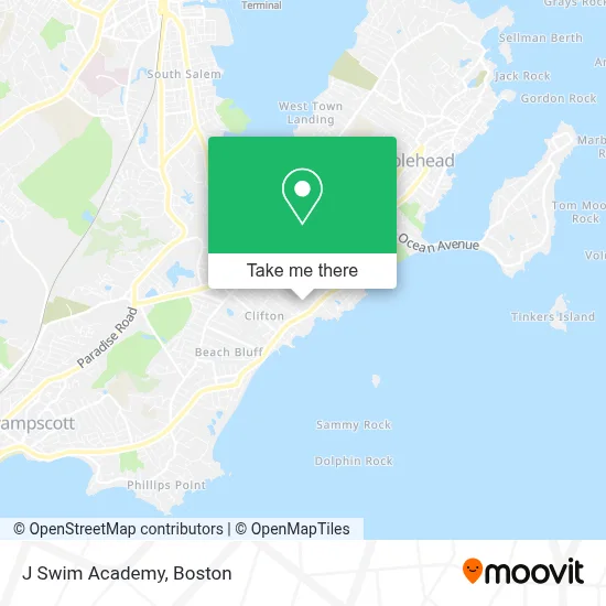J Swim Academy map