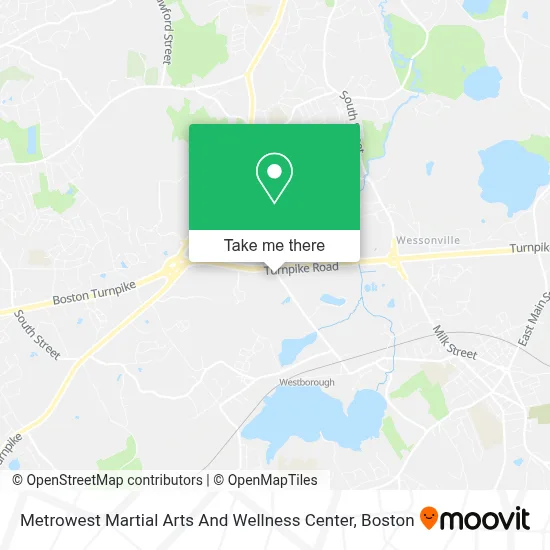 Metrowest Martial Arts And Wellness Center map