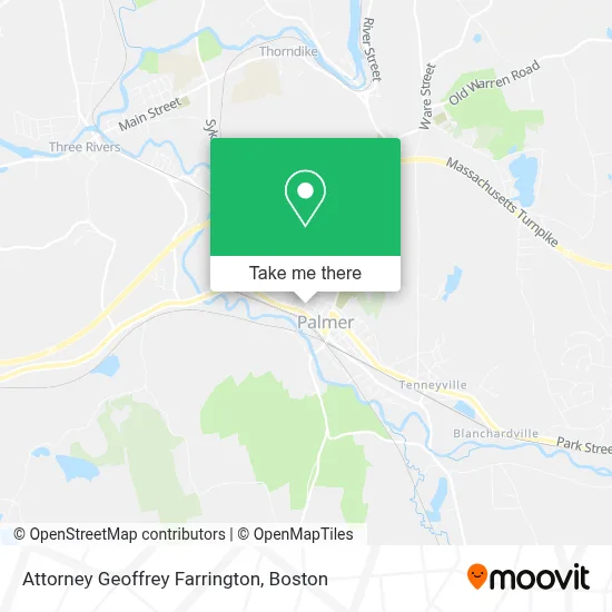 Attorney Geoffrey Farrington map