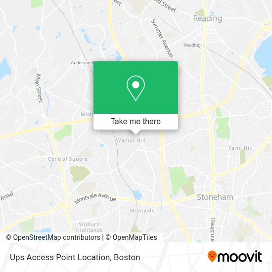 Ups Access Point Location map