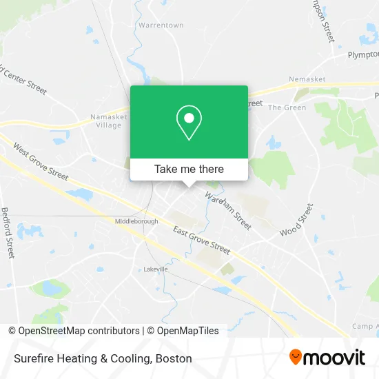 Surefire Heating & Cooling map