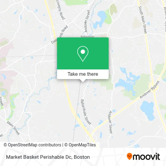 Market Basket Perishable Dc map