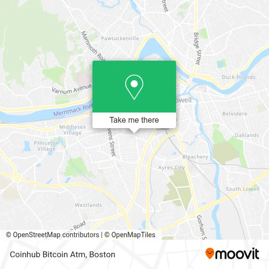 Coinhub Bitcoin Atm map