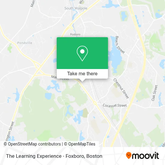 The Learning Experience - Foxboro map