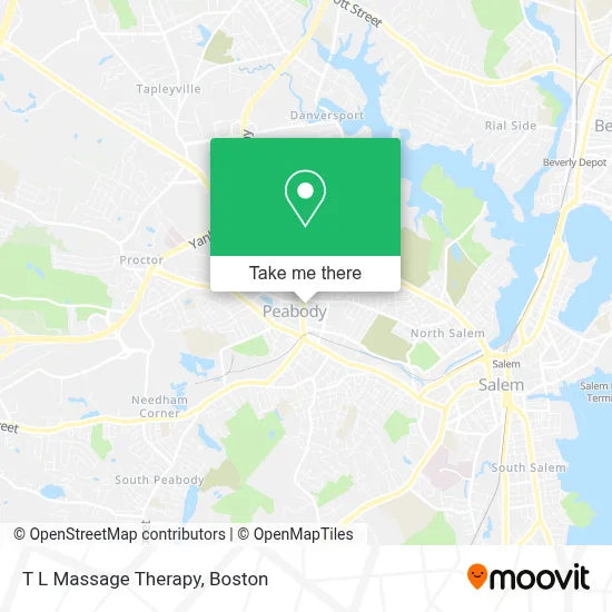 T L Massage Therapy map