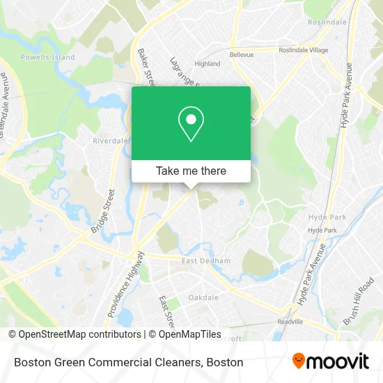 Boston Green Commercial Cleaners map