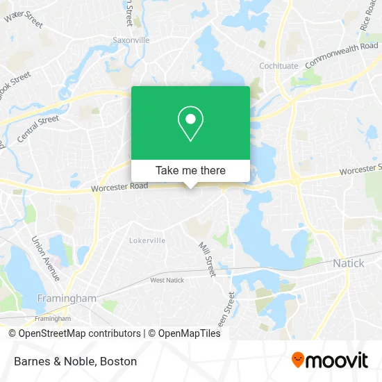Barnes & Noble map