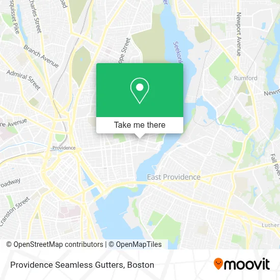 Providence Seamless Gutters map
