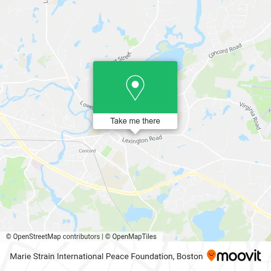 Marie Strain International Peace Foundation map