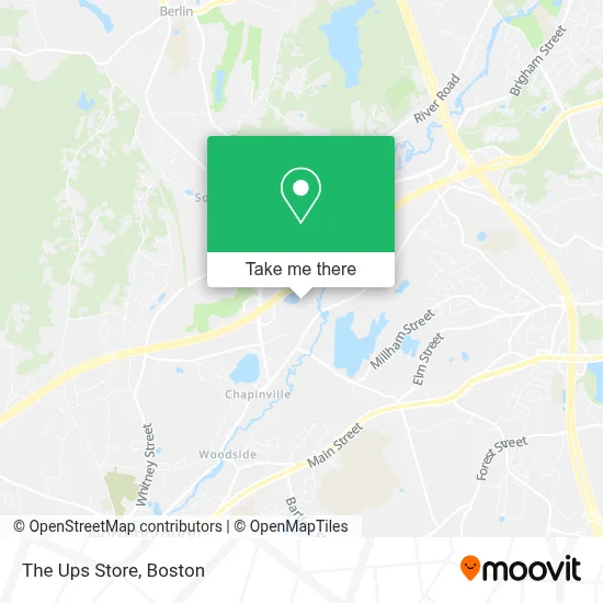 The Ups Store map