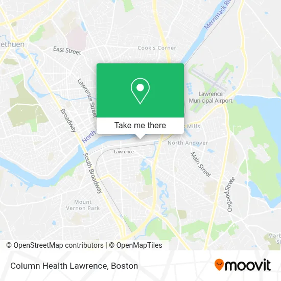 Column Health Lawrence map