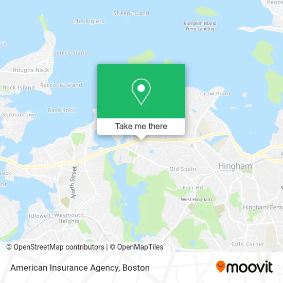 American Insurance Agency map