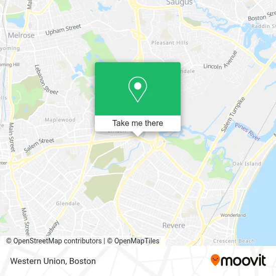 Western Union map