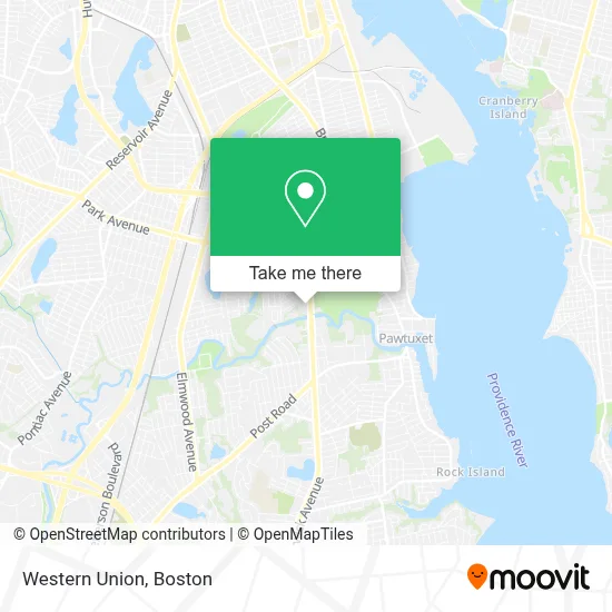 Western Union map