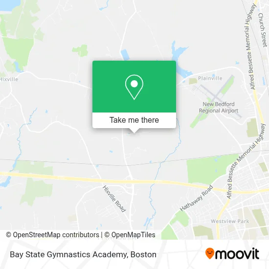 Bay State Gymnastics Academy map