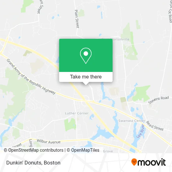 Dunkin' Donuts map