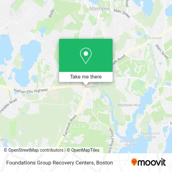 Foundations Group Recovery Centers map
