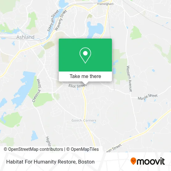 Habitat For Humanity Restore map