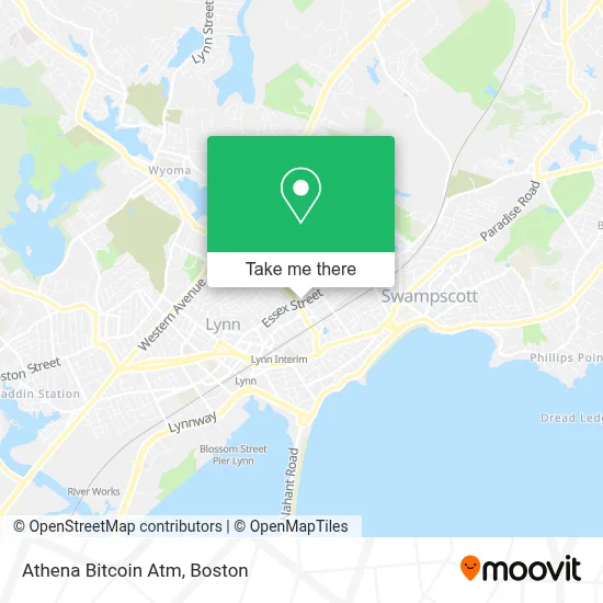 Athena Bitcoin Atm map