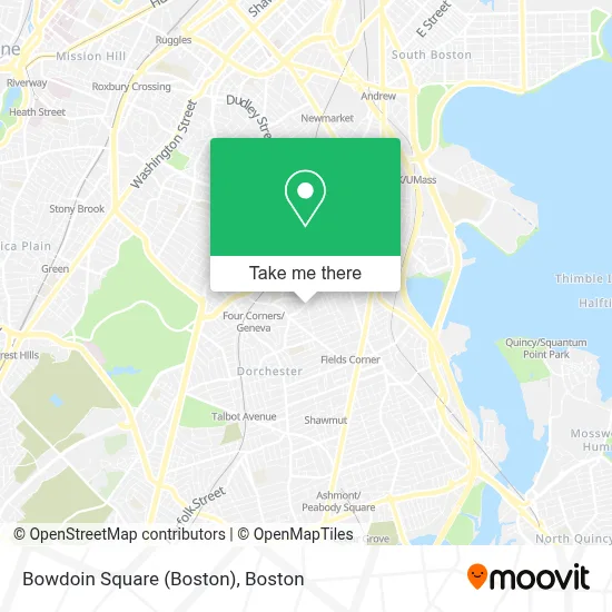 Bowdoin Square (Boston) map