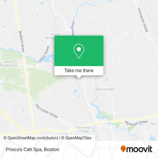 Prisco's Cah Spa map