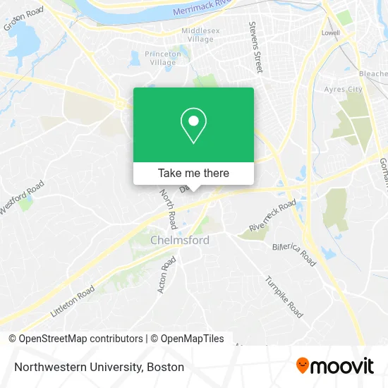 Northwestern University map