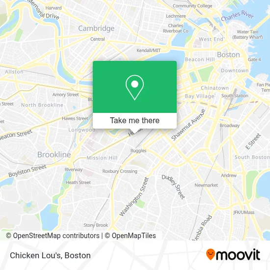 Chicken Lou's map