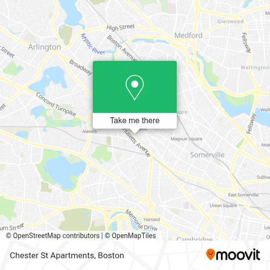 Chester St Apartments map