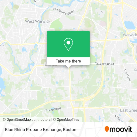 Blue Rhino Propane Exchange map